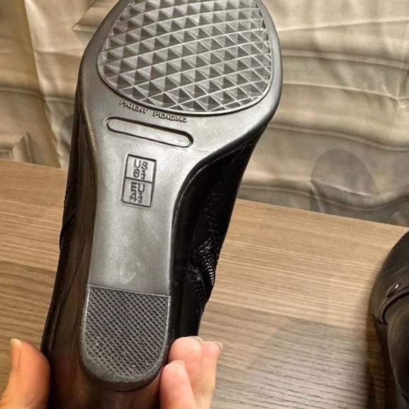 AEROSOLES Black Wedge Ankle Boots - Picture 8 of 8